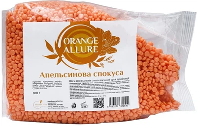 Воск для депиляции Bella Donna Orange Allure Апельсиновое искушение Пленочный синтетический в гранулах 800 г (8083271379510)