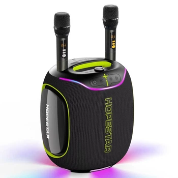Колонка HOPESTAR Party Box 600 RGB з 2-ма мікрофонами 300W, 30000mAh Чорний 58856