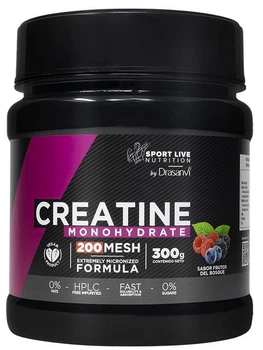 Дієтична добавка Drasanvi Creatina 200 MESH Sport Live зі смаком лісових ягід 300 г (8436601108968)