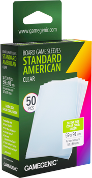 Протектори для карт Gamegenic Board Game 59 x 91 мм 50 шт. (4251715419779)