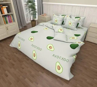 Постільна білизна Бязь Gold Lux двоспальна авокадо100% cotton