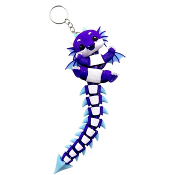 3D Брелоки FLEXI DRAGON LONG TAIL/ ДРАКОН ХВОСТИК KEYCHAIN, 3D друк OYTOY (298147)