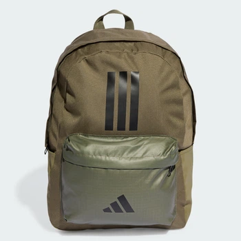 Рюкзак Classic Back-to-School 3-Stripes adidas IS7042 (Один розмір) зеленый (4067901878653)