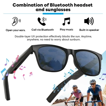 Смарт-очки AI Glasses, фотохромные, Bluetooth, звонки, музыка, AI-переводчик ChatGPT 4.0, защита от солнца и синего света