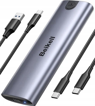 Зовнішній SSD Beikell BL6315-M.2-B, USB-C 3.1 Gen2, 10 Гбіт/с, алюмінієвий, з кабелем