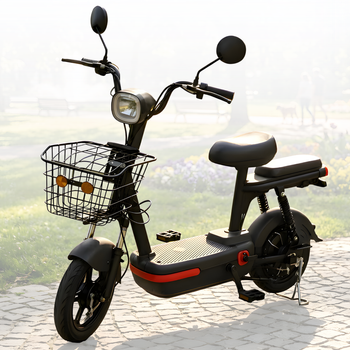 Электровелосипед VELOVA MINI 450W с амортизацией До 30 км/ч Черный