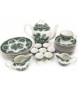 Вінтажний чайний сервіз Villeroy & Boch Fasan зелений