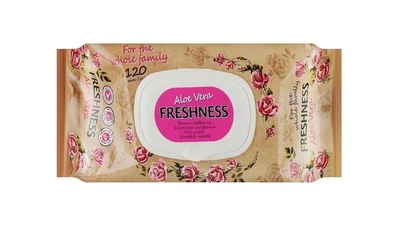 Серветки вологі Freshness Алое вера 120 шт