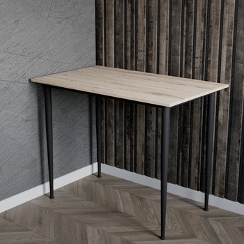 Стол универсальный Prime Ferrum-decor 750x1000x600 Черный металл ДСП Дуб Сан-Марино 16 мм (PRAIM02)