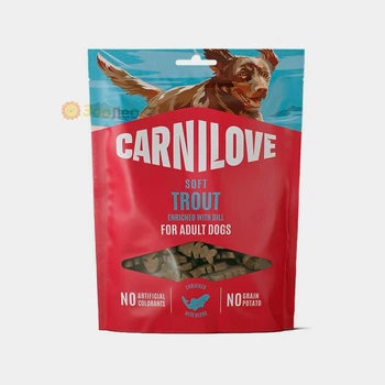 Лакомство Carnilove Soft Snack Trout with Dill для собак, мягкие, форель и укроп, 200 г