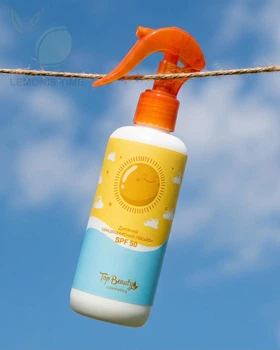 Детский солнцезащитный лосьон возраст 3+ Top Beauty SPF 50 200 мл