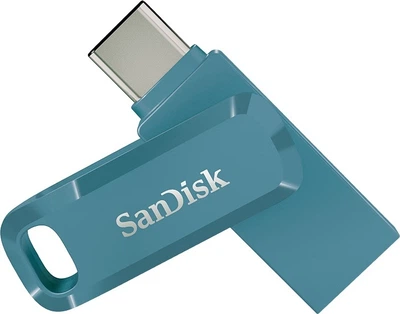 Флеш-память USB SanDisk DDC3 256GB Type-C USB 3.2 Blue