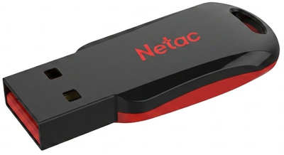 Флеш-память USB Netac U196 64GB USB 2.0 Black/Red