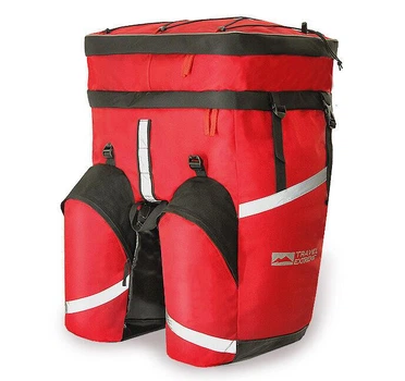 Велобаул Travel Extreme MONO 75L красный 75 л для багажника Cordura