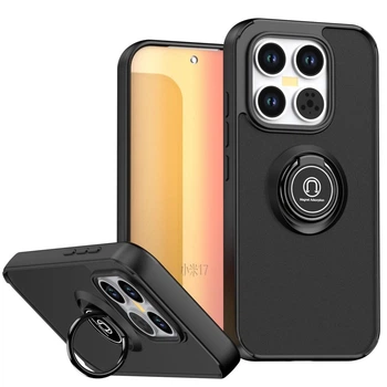 Чохол Fiji Colorframe для Xiaomi 17 матовий бампер із кільцем підставкою Black