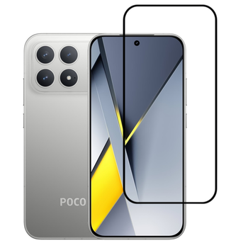 Защитное стекло LUX для Poco F8 Pro полная проклейка черный