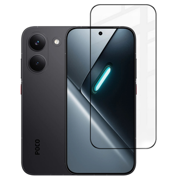 Защитное стекло Fiji Premium для Poco X8 Pro полная проклейка Anti-Static черный
