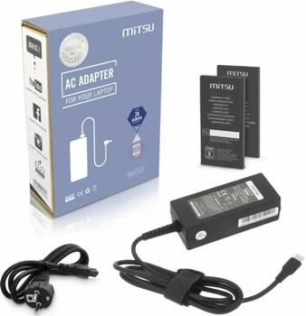 Zasilacz ładowarka do laptopa Mitsu USB-C Power Delivery 45 W Black (ZM/USBC45WB-2)