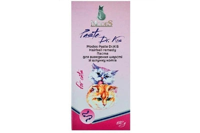 Паста для котов Modes Paste Dr.KIS Hairball для выведения шерсти из желудка 50 г ModeS