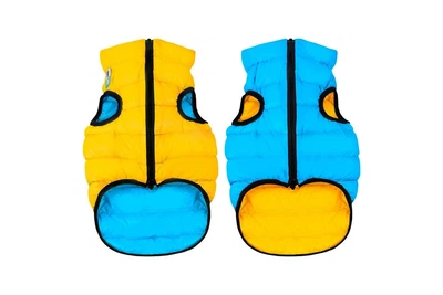Куртка для собак AiryVest Colors of freedom двухсторонняя желто-голубая XS 22 В 33-35 см С 19-21 см Collar