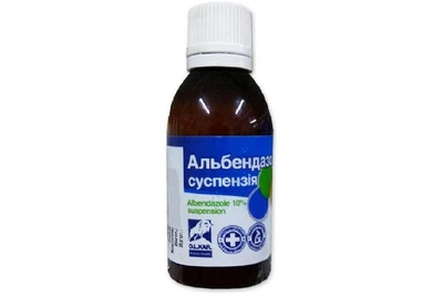 Суспензия Альбендазол 10% антигельминтик широкого спектра действия 50 мл O.L.KAR