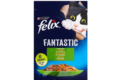 Корм для котів Felix Fantastic із кроликом у желе 85 г Purina
