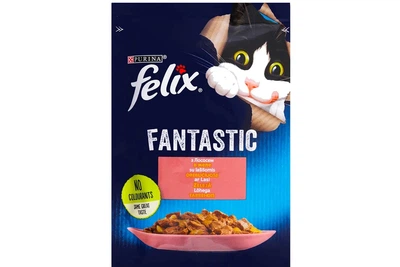 Корм для котів Felix Fantastic з лососем у желе 85 г Purina