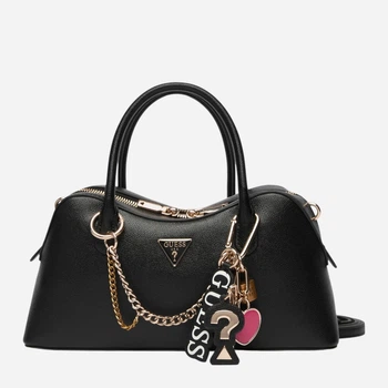Сумка кросс-боди через плечо женская из искусственной кожи средняя Guess Brooke Hobo HWBG98-99060-BLA Black (198659044558)