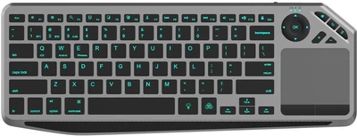 Клавіатура бездротова TECHly ICTB9801TB Wireless/Bluetooth Black-Grey