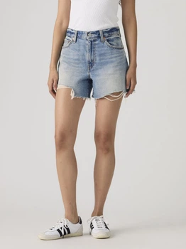 Шорты джинсовые женские Levi`s Ribcage Women's Shorts 005DS-0001 25 Голубые (5401187792507)