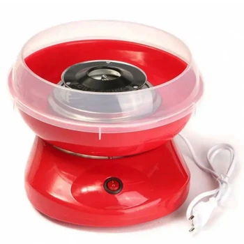Машинка для сахарной ваты Candy Machine ST604 500 Вт - домашний аппарат сладкой ваты за 2–3 минуты, для детей и праздников, красный