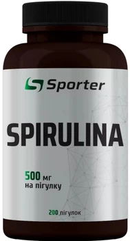 Спіруліна Sporter 500 мг 200 таблеток (4820249725252)