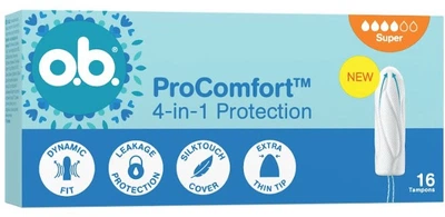 Тампони o.b. ProComfort Super 16 шт (3574661900469/3574660234329/3574661331164)