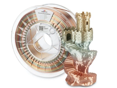 PLA Silk Rainbow Spectrum Filament Ancient для 3D-принтера 1.75 мм 1 кг S0018 1 кг Різнокольоровий