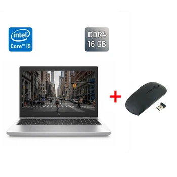 Ультрабук HP ProBook 650 G4 / 15.6" (1920x1080) IPS / Intel Core i5-8350U (4 (8) ядра по 1.7 - 3.6 GHz) / 16 GB DDR4 / 480 GB SSD / Intel UHD Graphics 620 / Fingerprint / WebCam / Windows 10 б/в + Подарунок Бездротова миша / USB