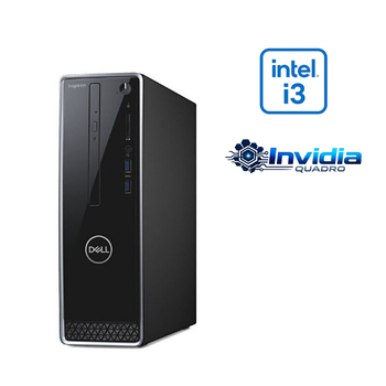 Компьютер Dell Inspiron 3470 SFF / Intel Core i3-9100 (4 ядра по 3.6 - 4.2 GHz) / 16 GB DDR4 / 256 GB SSD M.2 / nVidia Quadro P600, 2 GB GDDR5, 128-bit / Win 10 Home б/у