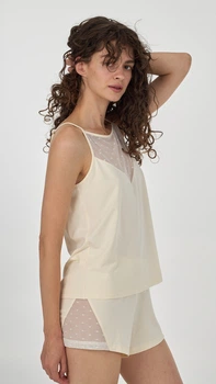 Піжама жіноча Ellen Cecillia creamy lpm 4071/16/02 S кремовий