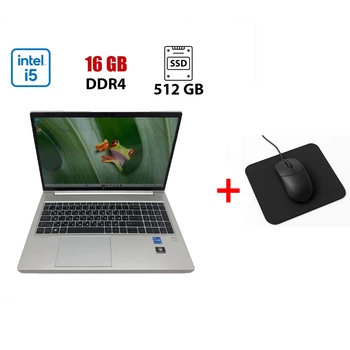 Ультрабук HP EliteBook 650 G9 / 15.6" (1920x1080) IPS / Intel Core i5-1235U (10 (12) ядер 3.3 - 4.4 GHz) / 16 GB DDR4 / 512 GB SSD M.2 / Intel Iris Xe Graphics / WebCam б/у + Подарок Мышка и коврик