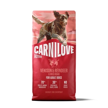 Сухой корм для активных собак Carnilove Active с олениной и диким кабаном 12 кг (MLZ2407264)