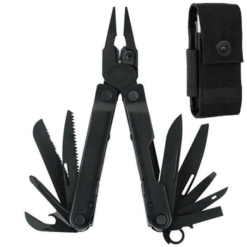 Мультитул Leatherman Rebar Black,нейлоновий чохол Molle (831563)