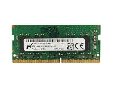 Оперативна пам'ять для ноутбука SODIMM Micron DDR4 8Gb PC4-2666V (MTA8ATF1G64HZ-2G6E1). 14784 Б/У