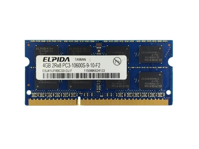 Оперативная память для ноутбука SODIMM Elpida DDR3 4Gb 1333MHz PC3-10600S (EBJ41UF8BCS0-DJ-F). 14862 Б/У