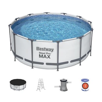 Каркасный бассейн Bestway 56420 (366 х 122 см) фильтр насос + лестница + тент