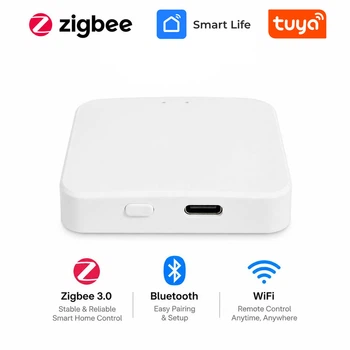 ZigBee Hub для розумного будинку Wi-Fi, Bluetooth сумісний з Smart Life, Tuya [ZigBee-WFBT-A] Tuya