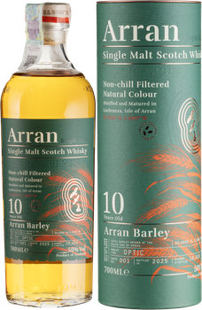 Виски Arran Barley 10 yo 0.7 л 50% в тубусе (5060044489280/2021001156808N)