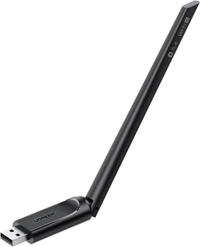 WiFi-адаптер UGREEN USB AX900 + Bluetooth 5.4 WiFi 6 Adapter 5GHz/2.4GHz 6dBi Black (CM845)