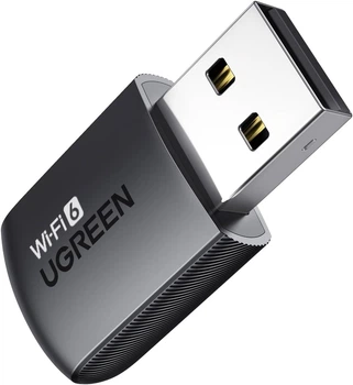 WiFi-адаптер UGREEN USB AX900 USB WiFi 6 Adapter with 5GHz/2.4GHz Dual Band Black (CM762)