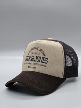 Кепка jack & jones тракер із сіткою чоловіча коричнева 57-59