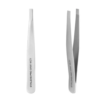 Пинцет для бровей Staleks PRO Expert 10 Type 1 TE-10/1 широкий прямой