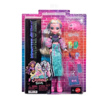 Лялька Monster High Doll, Lagoona Blue (з рибкою Нептуною та 7 аксесуарами)